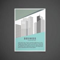 Brochure design with typography and elegent design vector