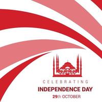 Turkey Independence day design card vector