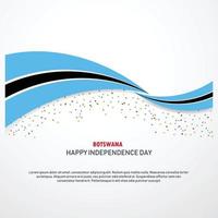 Botswana Happy independence day Background vector