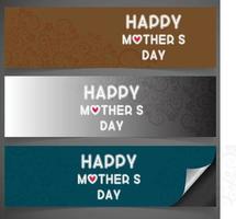 Happy Mothe's day design with creative typography vector