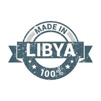 vector de diseño de sello de libia