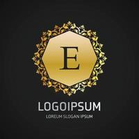 diseño de logotipo alfabético con diseño elegante y tipografía vectorial vector