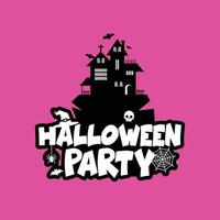 Halloween design with typography and light background vector