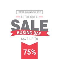 Boxing day sale card with elegent design vector