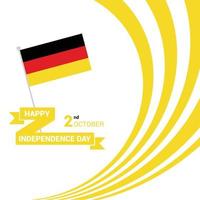 vector de diseño del día de la independencia de alemania