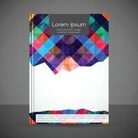 Brochure design with abstract pattern background vector