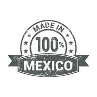 Made in Mexico flag design vector
