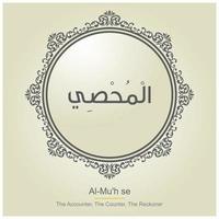 Allah Names typography designs vector