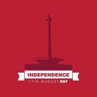 vector de diseño del día de la independencia de indonesia