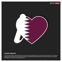 vector de diseño de bandera de qatar