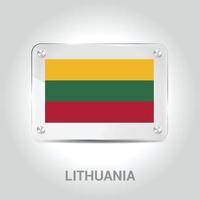 Lithuania flags design vector