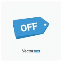 Tag design with typography and white background vector