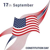 Happy Constitution day design card vector