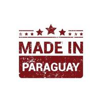 vector de diseño de sello de paraguay