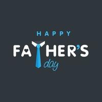 Happy Father's day card with typography vector