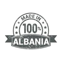 vector de diseño de sello de albania