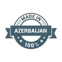 Azerbaijan stamp design vector