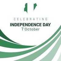 Nigeria Independence day design vector