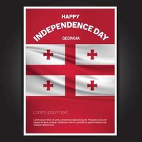 Happy Indpendence day design card vector with flags