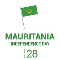 vector de diseño de bandera de mauritania