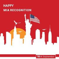 Happy Mia recognition card design vector