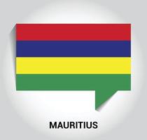 Mauritius flag design vector