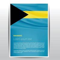 vector de diseño de bandera de bahamas