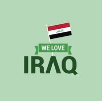 Iraq Independence day design vector