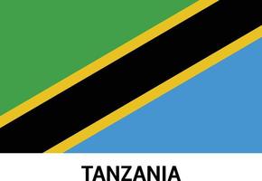 vector de diseño de bandera de tanzania