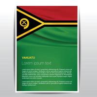 Vanuatu Flag design vector