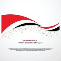 principado de sealand feliz día de la independencia fondo vector