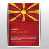 vector de diseño de bandera de macedonia