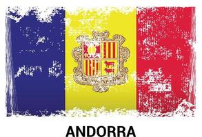 vector de diseño de bandera de andorra