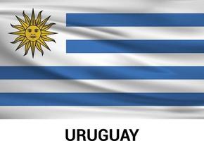 Uruguay flag design vector