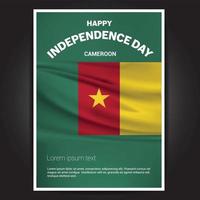 Happy Indpendence day design card vector with flags