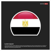 Egypt flag design vector