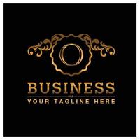 Alphabetic logo design with elegent design and typography vector
