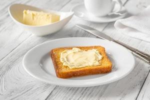 Toast with butter photo