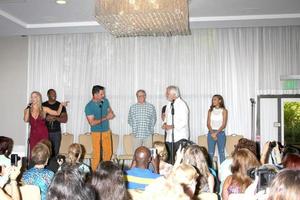 LOS ANGELES, AUG 16 - Saint-Victor, Gareis, Diamont, Christie, Brooks, McCook, Edwards at the Bold and Beautiful Fan Event Sunday at the Universal Sheraton Hotel on August 16, 2015 in Universal City, CA photo