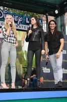 LOS ANGELES, OCT 17 - Dove Cameron, Sofia Carson, Booboo Stewart at the Stars of Descendants Personal Appearance at the Downtown Disney on October 17, 2015 in Anaheim, CA photo