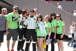 LOS ANGELES, APR 12 - Brett Davern, family, friends at the Long Beach Grand Prix Pro Celeb Race Day at the Long Beach Grand Prix Race Circuit on April 12, 2014 in Long Beach, CA photo