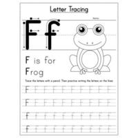 Animals Alphabet Letter Tracing Workbook vector