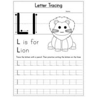 Animals Alphabet Letter Tracing Workbook vector
