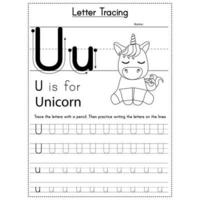 Animals Alphabet Letter Tracing Workbook vector