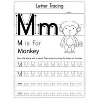 Animals Alphabet Letter Tracing Workbook vector