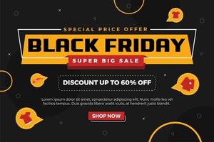 Black Friday Sale Background Design Template vector