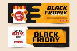 Black Friday Sale Banner Design Template vector