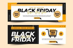 Black Friday Sale Banner Design Template vector