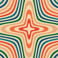 Psychedelic retro groove background vector