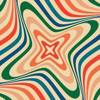 Psychedelic retro groove background vector